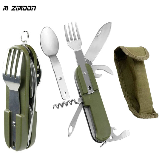 Camping Cutlery 7-1 Portable Stainless Steel
